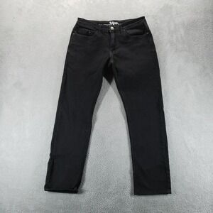 Bulletprufe Jeans Mens 30x30 Black Slim Straight Low Rise Stretch‎ Denim